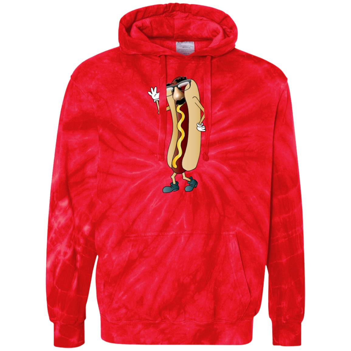 Funny Wiener Tye-Dyed Pullover Hoodie