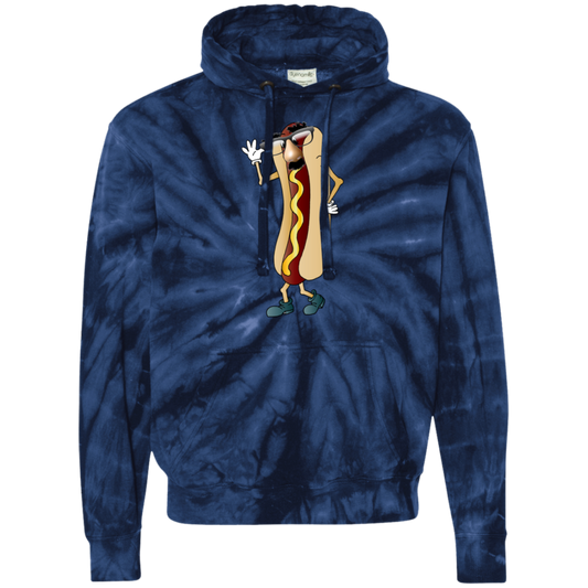 Funny Wiener Tye-Dyed Pullover Hoodie